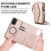 Samsung Galaxy A52 5G Wallet Case, Detachable Leather, Lanyard, Rose Gold - 2