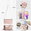 Samsung Galaxy A52 5G Wallet Case, Detachable Leather, Lanyard, Rose Gold - 7