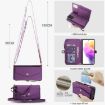 Samsung Galaxy A53 5G Wallet Case, Detachable Leather, Lanyard, Purple - 7