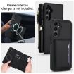 Samsung Galaxy A54 5G Wallet Case, Detachable Leather with Lanyard, Black - 3