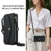 Samsung Galaxy A54 5G Wallet Case, Detachable Leather with Lanyard, Black - 6
