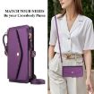 Samsung Galaxy A55 5G Wallet Leather Phone Case with Lanyard, Purple - 6