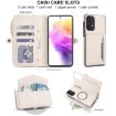 Samsung Galaxy A72 5G Wallet Detachable Leather Case with Lanyard White - 4