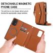 Samsung Galaxy A72 5G Wallet Detachable Leather Case with Lanyard Brown - 2