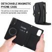 Samsung Galaxy A73 5G Wallet Detachable Leather Case with Lanyard (Black) - 2