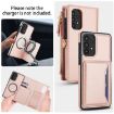 Samsung Galaxy A73 5G Wallet Case, Detachable Leather, Lanyard, Rose Gold - 3