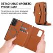 Samsung Galaxy A73 5G Wallet Detachable Leather Case with Lanyard Brown - 2
