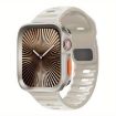 Apple Watch Series 10 46mm Wave Texture Silicone Band & TPU Case - 1