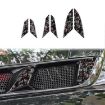 6pcs Gold Foil Carbon Fiber Engine Vents Stickers for Corvette C8 2020+ - 1