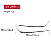 Gold Foil Carbon Fiber Taillight Stickers for Corvette C8 2020+, 2pcs Set - 2