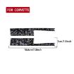 Gold Foil Carbon Fiber Door Lock Stickers for Corvette C8 2020+ (Blue) - 2