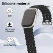 Apple Watch Series 10 42mm Black Ocean Silicone Band & Case - 5