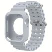 Apple Watch 44mm/45mm Ocean Silicone Band & Case (Grey) - 1