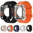 Apple Watch Series 10 46mm Ocean Silicone Band & Case - Starlight - 2