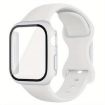 Apple Watch 44mm/45mm Silicone Band & Case with Butterfly Buckle - White - 1