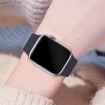 Apple Watch 40mm/41mm Silicone Band with Case - White Butterfly Buckle - 5