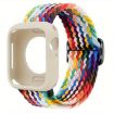 Apple Watch 44mm/45mm Nylon Band & Silicone Case - Rainbow Ladder Buckle - 1