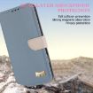 Xiaomi 15 Ultra Light Blue Metal Bow Leather Phone Case with Strap - 4
