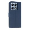 Xiaomi 14T Dark Blue Metal Bow Leather Phone Case with Hand Strap - 3