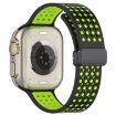 Apple Watch Band 42/41/40/38mm Magnetic Buckle Silicone Black Lime - 4