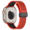 Apple Watch Band 42/41/40/38mm Magnetic Buckle Silicone Red Black - 4