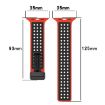 Apple Watch Band 42/41/40/38mm Magnetic Buckle Silicone Red Black - 7