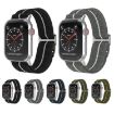 Dual-Color Nylon Watch Band for Apple Watch 46/49/45/44mm - Grey White - 4