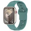 Apple Watch Band 46/49/45/44mm Silicone Reverse Buckle Pine Needle Green - 1