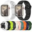 Apple Watch Band 42/41/40/38mm Vertical Grain Reverse Buckle Silicone White - 5