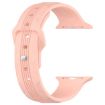 Apple Watch Band 42/41/40/38mm Vertical Grain Silicone Retro Rose - 2