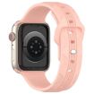 Apple Watch Band 42/41/40/38mm Vertical Grain Silicone Retro Rose - 4