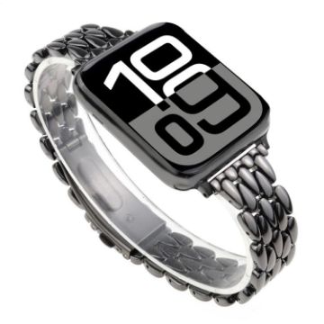 Apple Watch Band 42/41/40/38mm Water Drop Zinc Alloy Black - 1