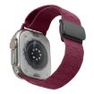 Magnetic Buckle Silicone Band for Apple Watch 42/41/40/38mm - Wine Red - 1