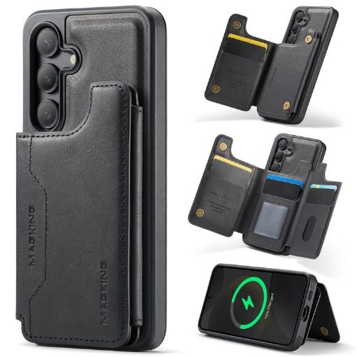 Samsung Galaxy S24 5G DG.MING MagSafe RFID Card Case Black - 1