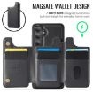 Samsung Galaxy S24+ 5G DG.MING MagSafe RFID Card Phone Case Black - 3