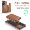 Samsung Galaxy S24 Ultra 5G DG.MING MagSafe RFID Card Case Brown - 4