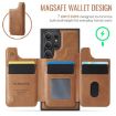 Samsung Galaxy S23 Ultra 5G DG.MING MagSafe RFID Card Case (Brown) - 3