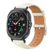 Samsung Galaxy Watch Ultra 47mm Black Shark Leather Band (Creamy White) - 1