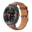 Samsung Galaxy Watch8 20mm Black Shark Leather Band (Coffee) - 1