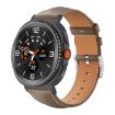 Samsung Galaxy Watch8 20mm Black Shark Leather Band (Light Grey) - 1