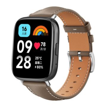 Redmi Watch 3 Active/Lite 20mm Black Shark Leather Band (Light Grey) - 1