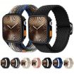 Apple Watch Series 10 46mm Pink Nylon Band with TPU Case - 2