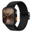 Apple Watch Series 10 46mm Nylon Band & TPU Case - Black - 1