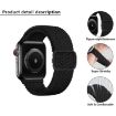 Apple Watch 40mm/41mm Nylon Band with TPU Case - Black Ladder Buckle - 6