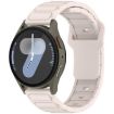 18mm I-Shaped Starlight Solid Color Silicone Watch Band - 1