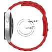 Dual Color 18mm I-Shaped Silicone Watch Band - White Grey - 6