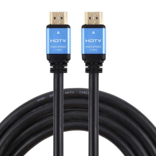 4K Full HD HDTV 2.0 High Speed 19 Pin Male Cable, 1m (Black) - 1