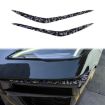 Chevrolet Corvette C8 2020+ Gold Foil Carbon Fiber Bumper Stickers (2pcs) - 1