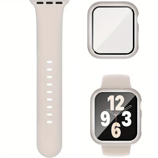 Apple Watch 40mm/41mm Silicone Band & PC Case - Starlight Pin Buckle - 1