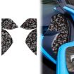 4pcs Gold Foil Carbon Fiber Stickers for Chevrolet Corvette C8 2020+ - 1
